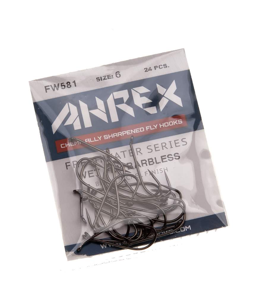 Ahrex Fw581 Wet Fly Hook Barbless #4 Trout Fly Tying Hooks